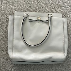 Kate spade nude leather tote